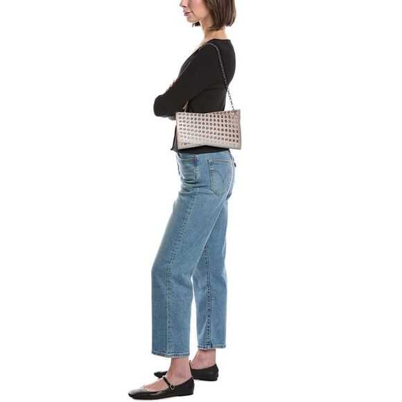 Christian Louboutin Loubitwist Satin Clutch, White - Picture 4 of 4